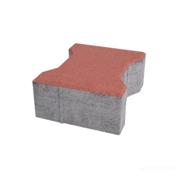 Dlažba Diton Dlažba betonová Íčko 100 mm červená (6)