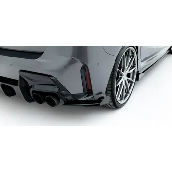 Tuning Street Pro Zadní Boční splittre V2 + Klapky BMW 1 M-Pack F70 (černá-červená)