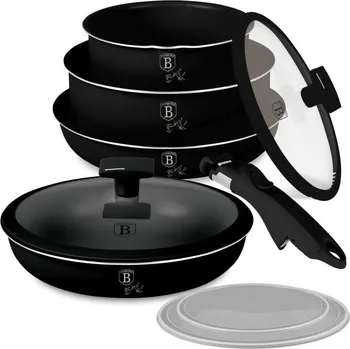 Hrnec Berlingerhaus Sada nádobí s titanovým povrchem 9 ks Matte Black Collection