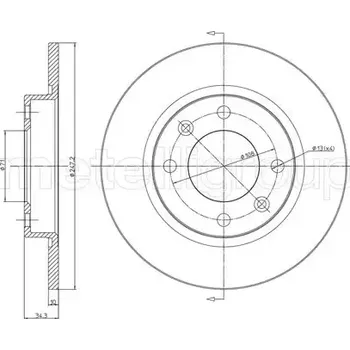 Brzdový kotouč CIFAM Brzdový kotouč - 248 mm CFM 800-217
