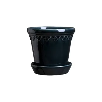 Květináč Květináč Kobenhavner glazovaný Petrol Blue 14 cm