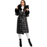 ZIMNÍ BUNDA DLOUHÁ PROŠÍVANÁ S KAPUCÍ ČERNÁ 5M3160 DENLEY_L