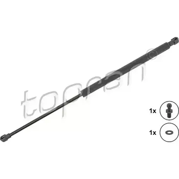 Dveře karosérie TOPRAN Plynová vzpěra zavazadlového prostoru TPR 600 152