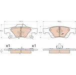 TRW Sada brzdových destiček - kotoučová brzda TRW GDB4448