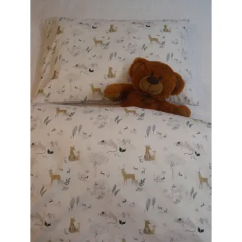Povlečení Pro útulný domov Povlečení do postýlky Lesní zvířátka ROZMĚR: 35 x 55 + 110 x 125 Ikea rozměr