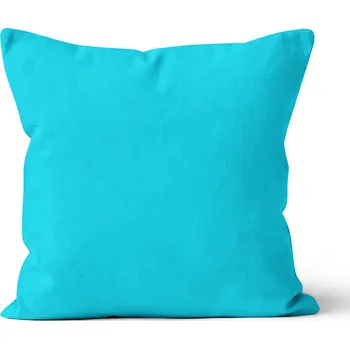 TipTrade Mikroplyšový povlak na polštář 40 x 40 cm, tyrkysový