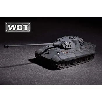 Plastikový model German King Tiger (Porsche turret) with 105mm kwk L/68 - Trumpeter 07161