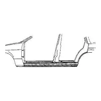 Prah karosérie VAN WEZEL Práh dveří VAW 7610104