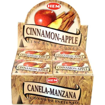 HEM Vonné kužely Cinnamon Apple (skořice a jablko), 10 ks