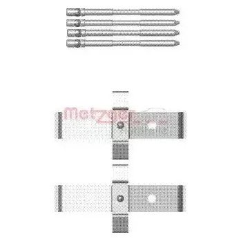 Přislušenství brzdového systému METZGER Sada příslušenství obložení kotoučové brzdy MTG 109-1694