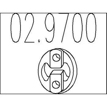 Auto-moto MTS Zarážka tlumiče výfuku MTS 02.9700