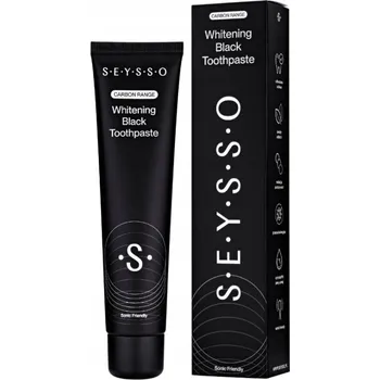 zubní pasta SEYSSO Carbon bělící zubní pasta s černým uhlím a hydroxyapatitem (mint), 75ml