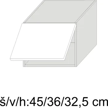 Kuchyňská skříňka Kuchyňská skříňka horní nástavec QUANTUM BEIGE W4B/45 - grey