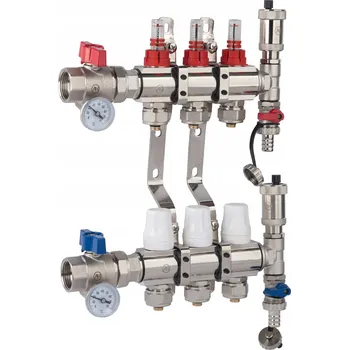 rozdělovač topení X-HOME ROZDĚLOVAČ PODLAHOVÉHO TOPENÍ 3 PEX PŘIPOJENÍ VENTIL K