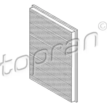 Kabinový filtr TOPRAN Filtr vzduchu v interiéru TPR 108 408