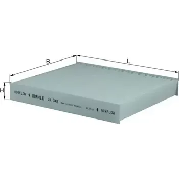 Kabinový filtr MAHLE Filtr vzduchu v interiéru MAO LA 345