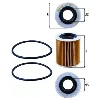 Olejový filtr MAHLE Olejový filtr MAO OX 386D