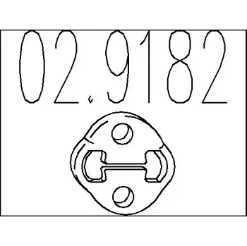 Tlumič výfuku MTS Zarážka tlumiče výfuku MTS 02.9182