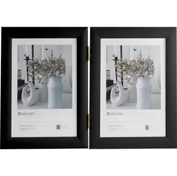 Obraz RÁMEČEK DVOJITÝ NA FOTOGRAFIE 15x20 cm BÍLÝ