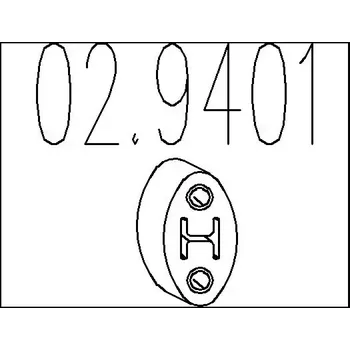 Výfukový systém MTS Zarážka tlumiče výfuku MTS 02.9401