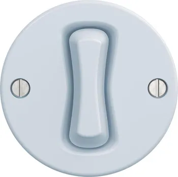 Zabezpečovací technika Kliklap - Retro tlačítko bez rámečku modrá