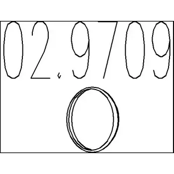 Těsnění výfuku MTS Těsnicí kroužek výfukové trubky MTS 02.9709