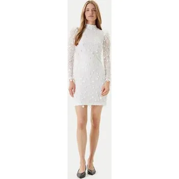 Dámské šaty YAS Koktejlové šaty 26030914 Bílá Slim Fit L