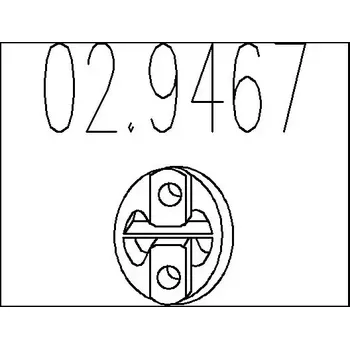 Tlumič výfuku MTS Zarážka tlumiče výfuku MTS 02.9467