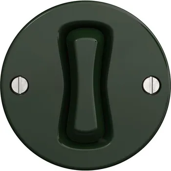 vypínač Kliklap - Retro křížový vypínač bez rámečku č. 7 zelená