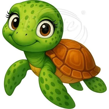 Textilní nažehlovací páska Dante Nažehlovačka Želvička - 6 x 6 cm