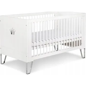 Dětská postýlka Dřevěná postýlka LittleSky by H.Klupś Blanka 70 x 140 cm bílá