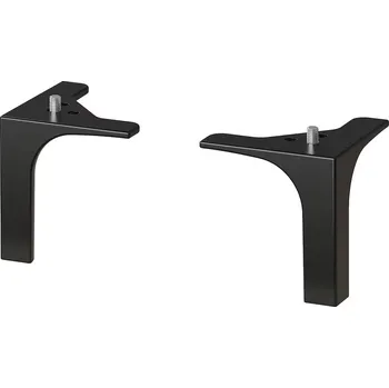 Televizní stolek NANNARP Nohy Černé 2ks TV Stolek Úklid Kabelů