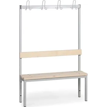 Věšák Biedrax Lavička s věšáky do šatny LS7510 - délka 1 m