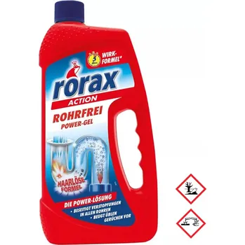 Čistič odpadu Rorax Rohrfrei Power Gel čistič odpadů 1000 ml