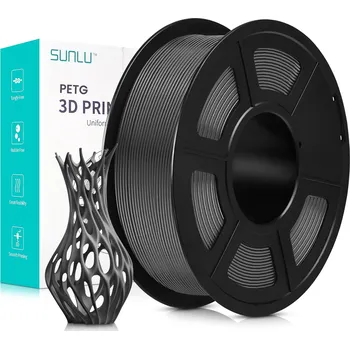 Filament SUNLU PETG filament 1.75mm šedý odolný