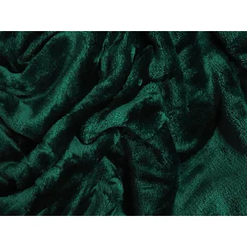 Prostěradlo XPOSE® Mikroplyšové prostěradlo Exclusive - tmavě zelené 160x200 cm