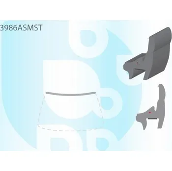 Autosklo PILKINGTON Vrchní bauset (lišta) čelního okna AS 3986ASMST