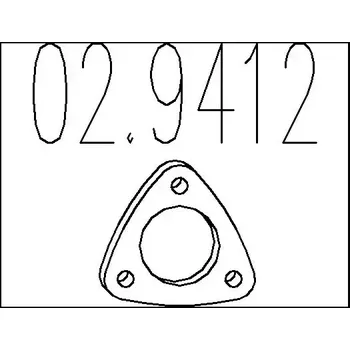 Těsnění výfuku MTS Těsnění výfukové trubky MTS 02.9412