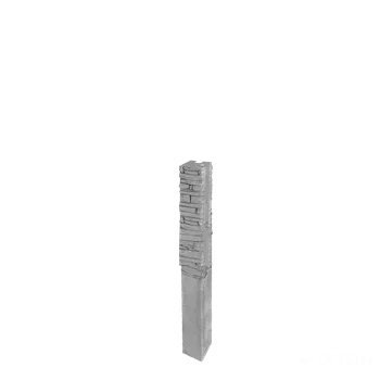 Příslušenství pro plot Diton Sloupek plotový Quick wall stone 120 150×150×2100 mm rohový přírodní (8)