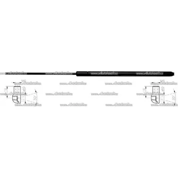 Karosérie Starline plynová vzpěra - kapoty 14.15.800