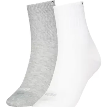 Dámské ponožky Puma Zigzag Short Sock 2 Pack W 93864008 - white/grey 39/42
