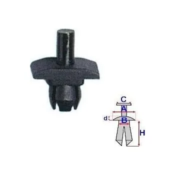 Nárazník ROMIX Příchytka přední mřížky - 25 ks RO 20501