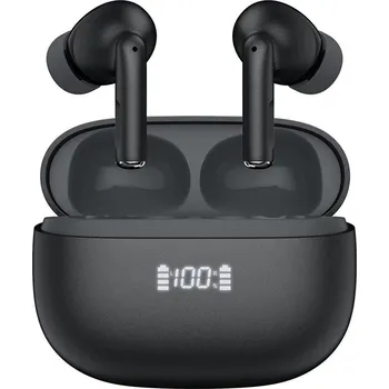 Sluchátka Bezdrátová sluchátka s ANC+ENC 300mAh černá