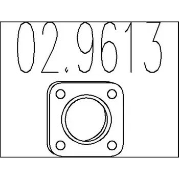Těsnění výfuku MTS Těsnění výfukové trubky MTS 02.9613