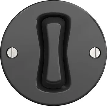 vypínač Kliklap - Retro jednopólový vypínač bez rámečku č. 1 antracit