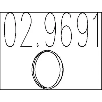 Těsnění výfuku MTS Těsnicí kroužek výfukové trubky MTS 02.9691
