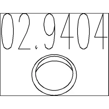 Těsnění výfuku MTS Těsnicí kroužek výfukové trubky MTS 02.9404