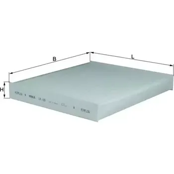 Kabinový filtr KNECHT Filtr vzduchu v interiéru KNC LA 189