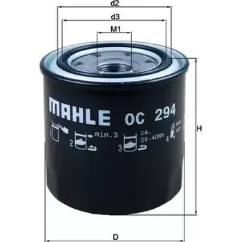 Olejový filtr MAHLE Olejový filtr MAO OC 294