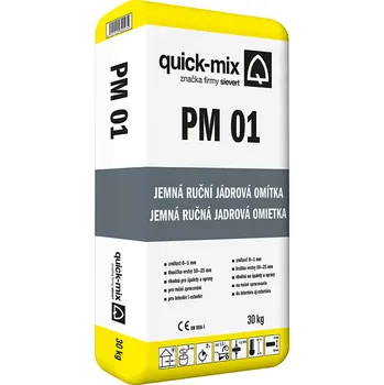 Omítka Quick-mix Omítka jádrová ruční PM 01 jemná 0-1 mm 30 kg